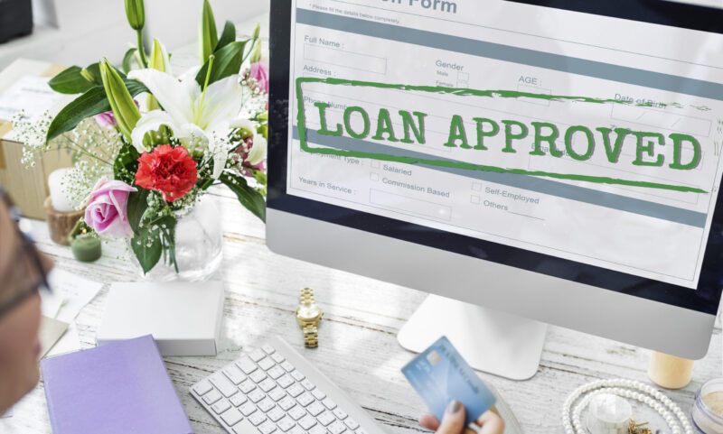 Loan Approved Application Form Concept